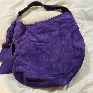 Purple Suede Women's Bag